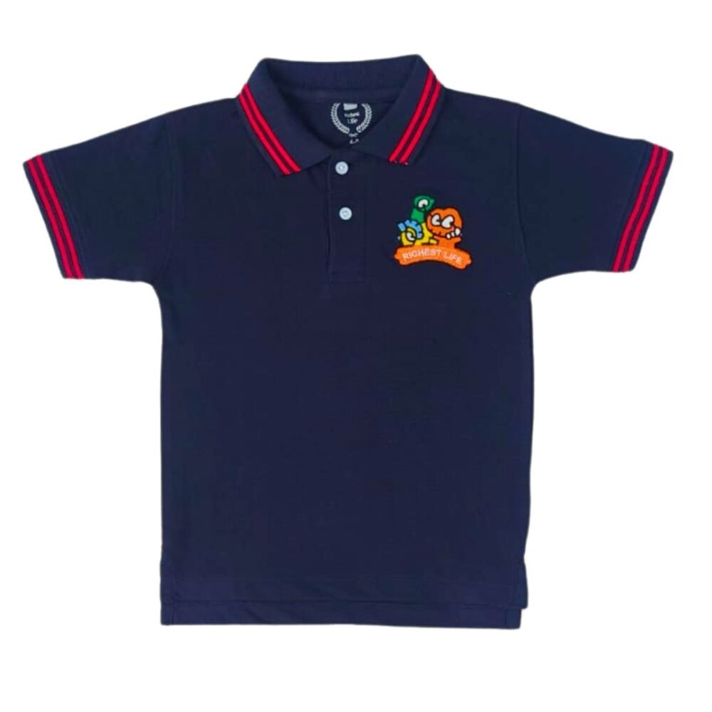 Boys Half Sleeves Polo T-Shrit - Image 2