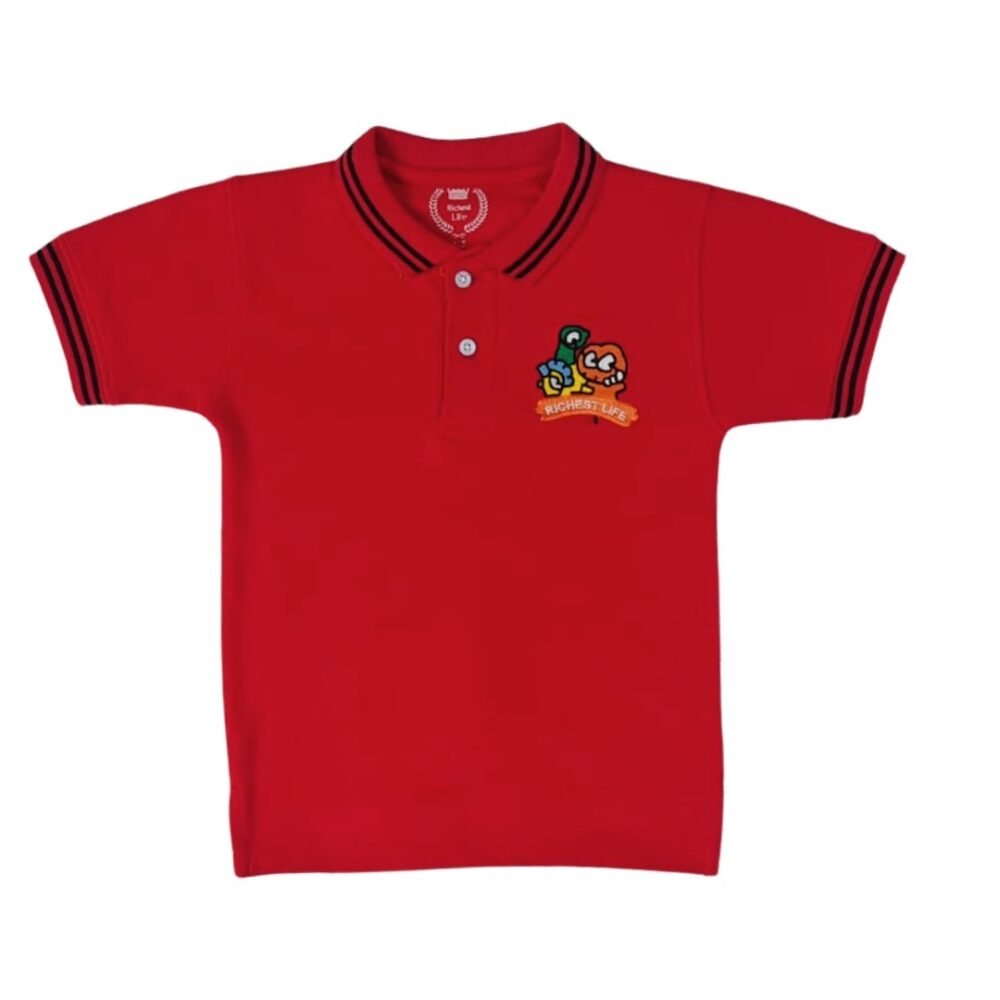 Boys Half Sleeves Polo T-Shrit - Image 3