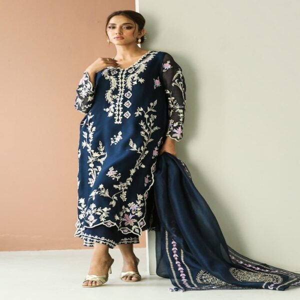 EMBROIDERED ORGANZA SUIT