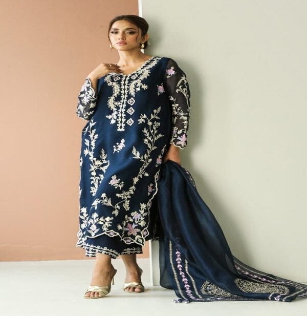 EMBROIDERED ORGANZA SUIT