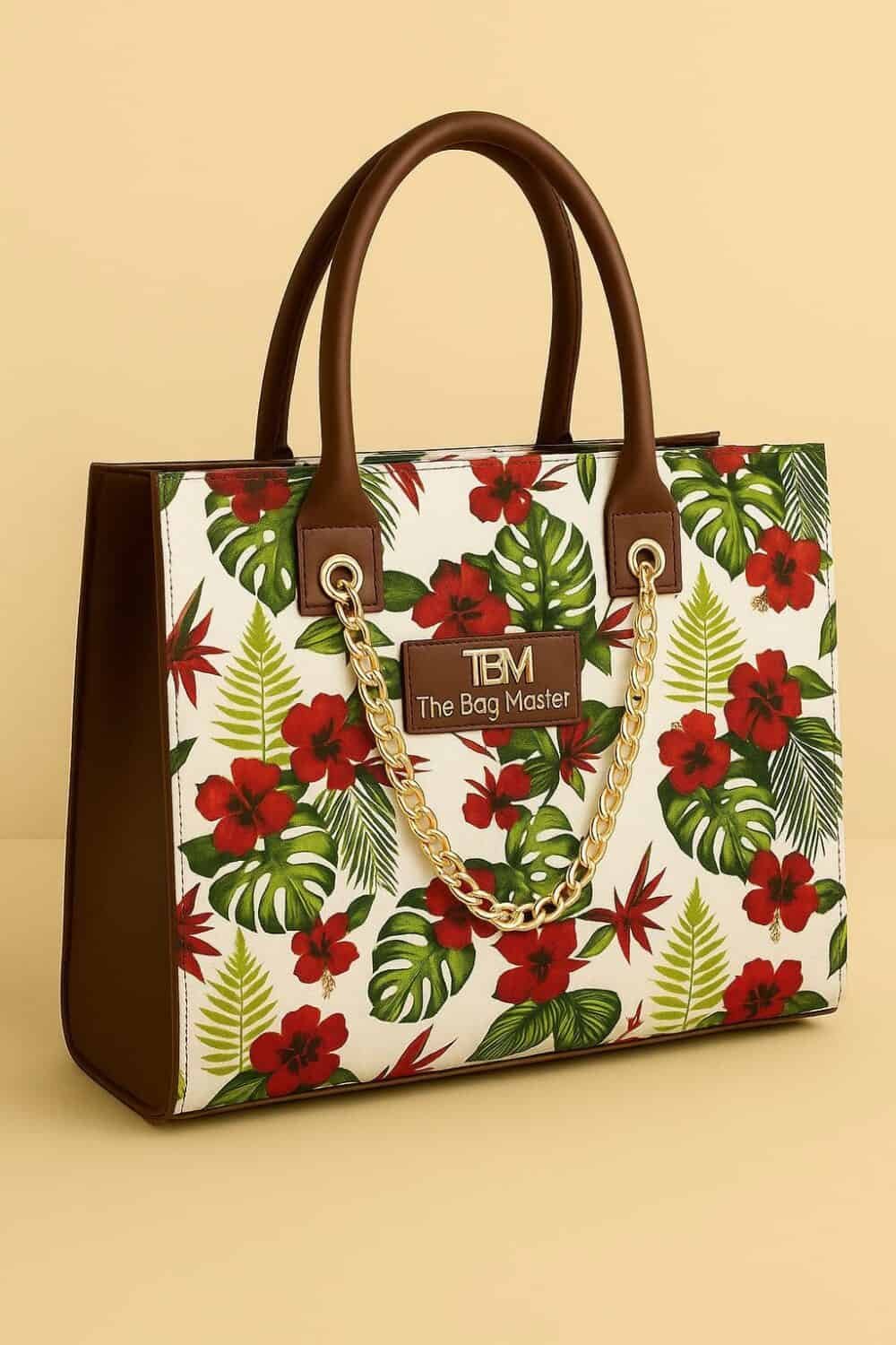 FLORAL PRINT TOTEBAG - Image 2
