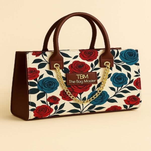 FLORAL PRINT TOTEBAG